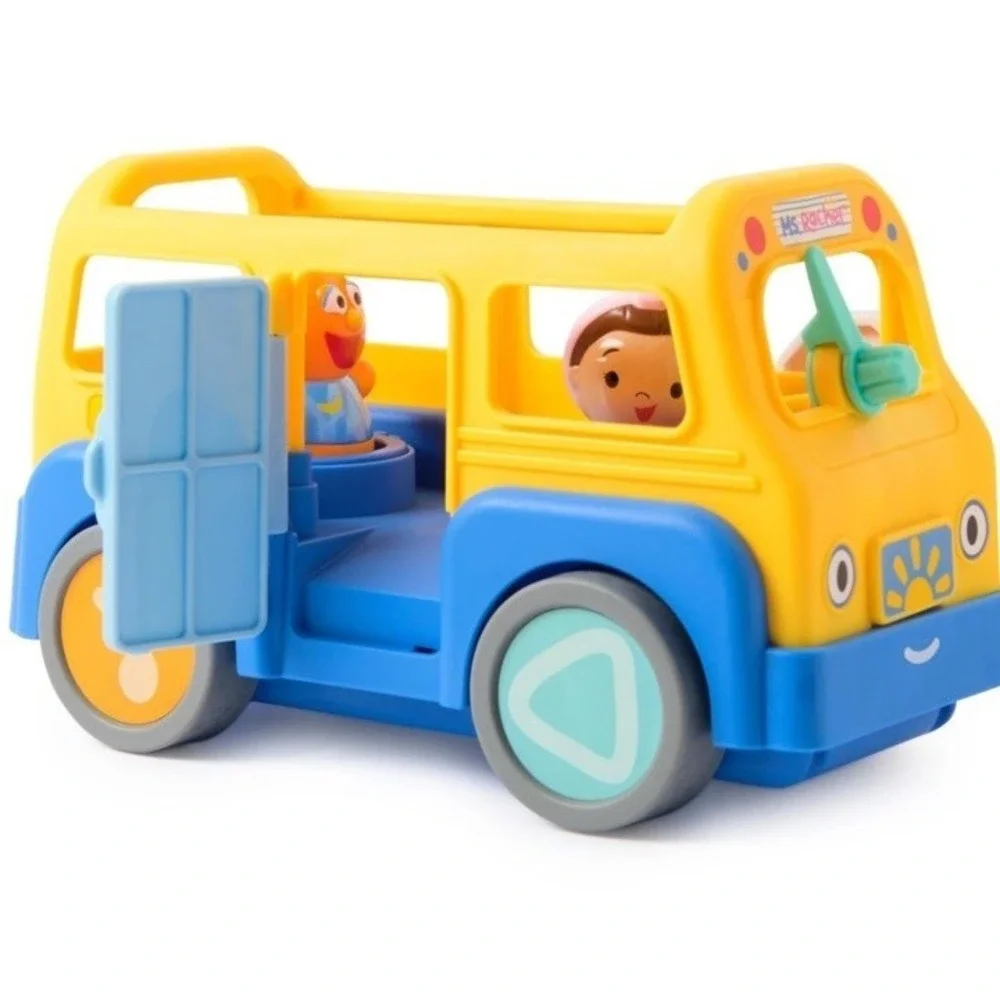 Ms. Rachel My First Learning Bus 2 Figures Wheels On The Bus Sing Along Toy NWT!